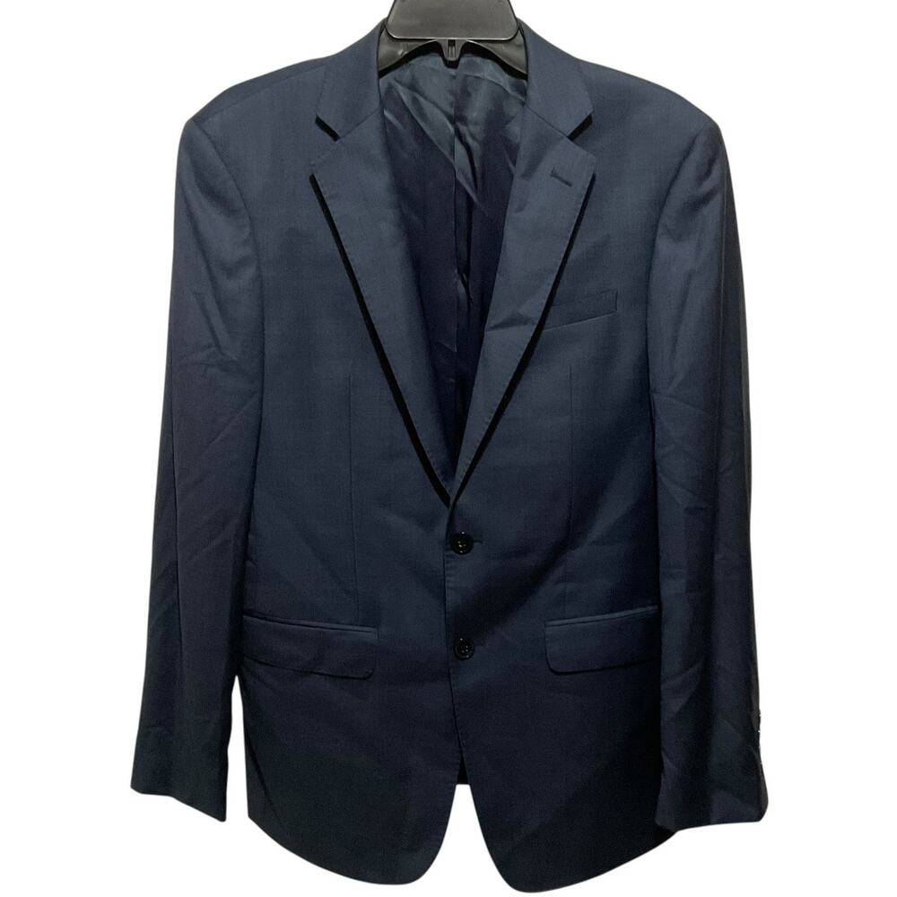 Calvin Klein Men’s Slim Fit Wool Suit Jacket Dark Blue Size 40R